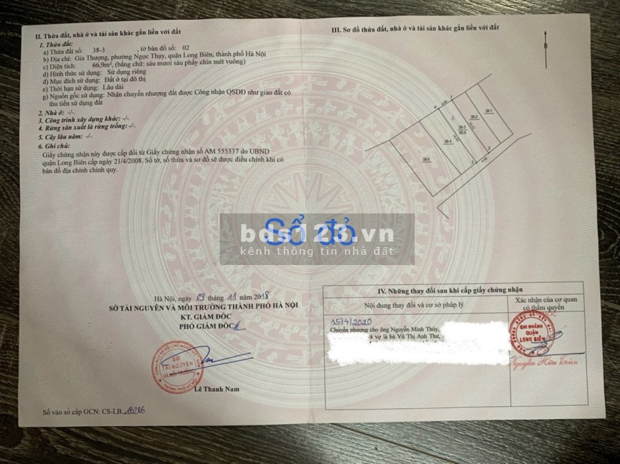 “Đốt thuyền” 66,9m2 4 Tầng ngõ 562 Ngọc Thuỵ giá bán 6,86 tỉ khu an ninh, yên tĩnh