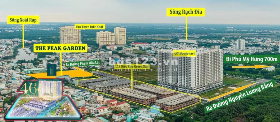 CĐT The Peak Garden mở bán căn hộ từ 48tr/m2, CK 12%, tặng 3 chỉ SJC, thanh toán chỉ 30%
