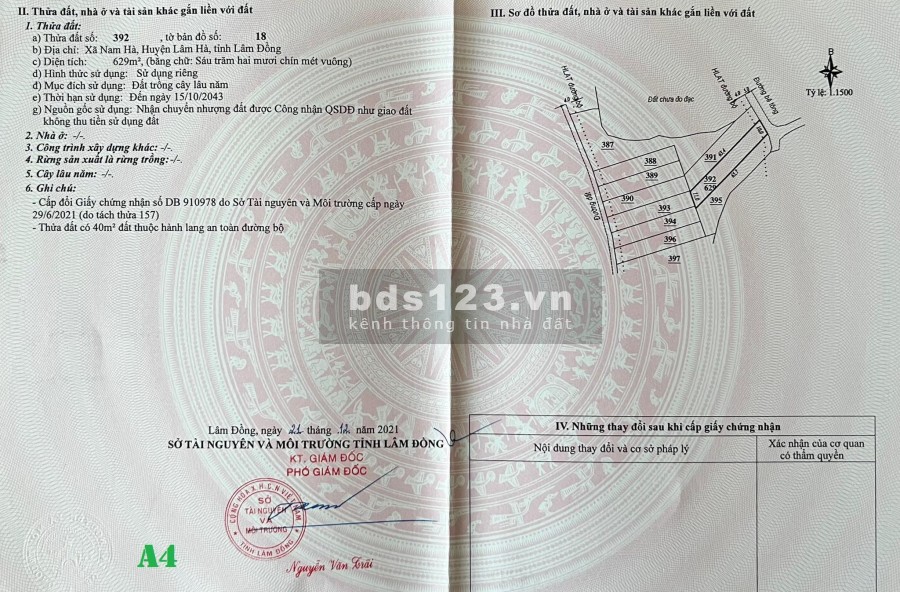 Bán gấp lô đất tại Lâm Hà giùm ông chú do kẹt tiền. Giá rẻ nhất 2022 vị trí đắc địa