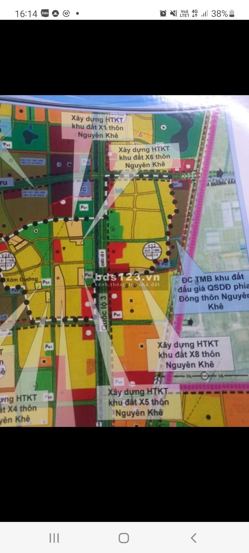 Nhà mình có 2 lô số 01 và số 20, 21 khu đấu giá X5 Nguyên Khê - LH: 0989589339
