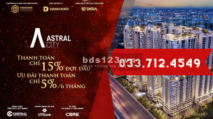 Bán căn hộ chung cư Astral Bình Dương sơ hữu lâu dài, hỗ trợ vay 70%, pháp lý chính chủ