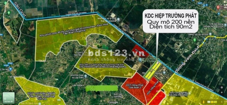 Đất nền sổ đỏ chủ đầu tư Hai Thành liền kề siêu dự án VinGroup Tân Mỹ 900ha giá tốt