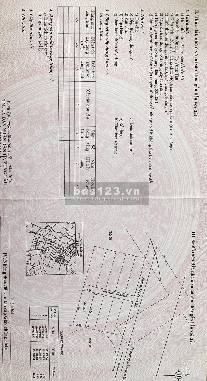 Bán đất sổ riêng đường Bắc Sơn P.11 đường ô tô giá đầu tư sinh lời, bàn giao đủ giấy tờ