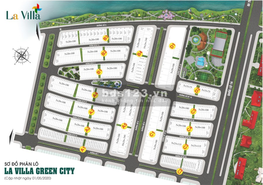 Cơ hội có 1 không 2 cho Nhà đầu tư sở hữu Lavilla Green City Long An