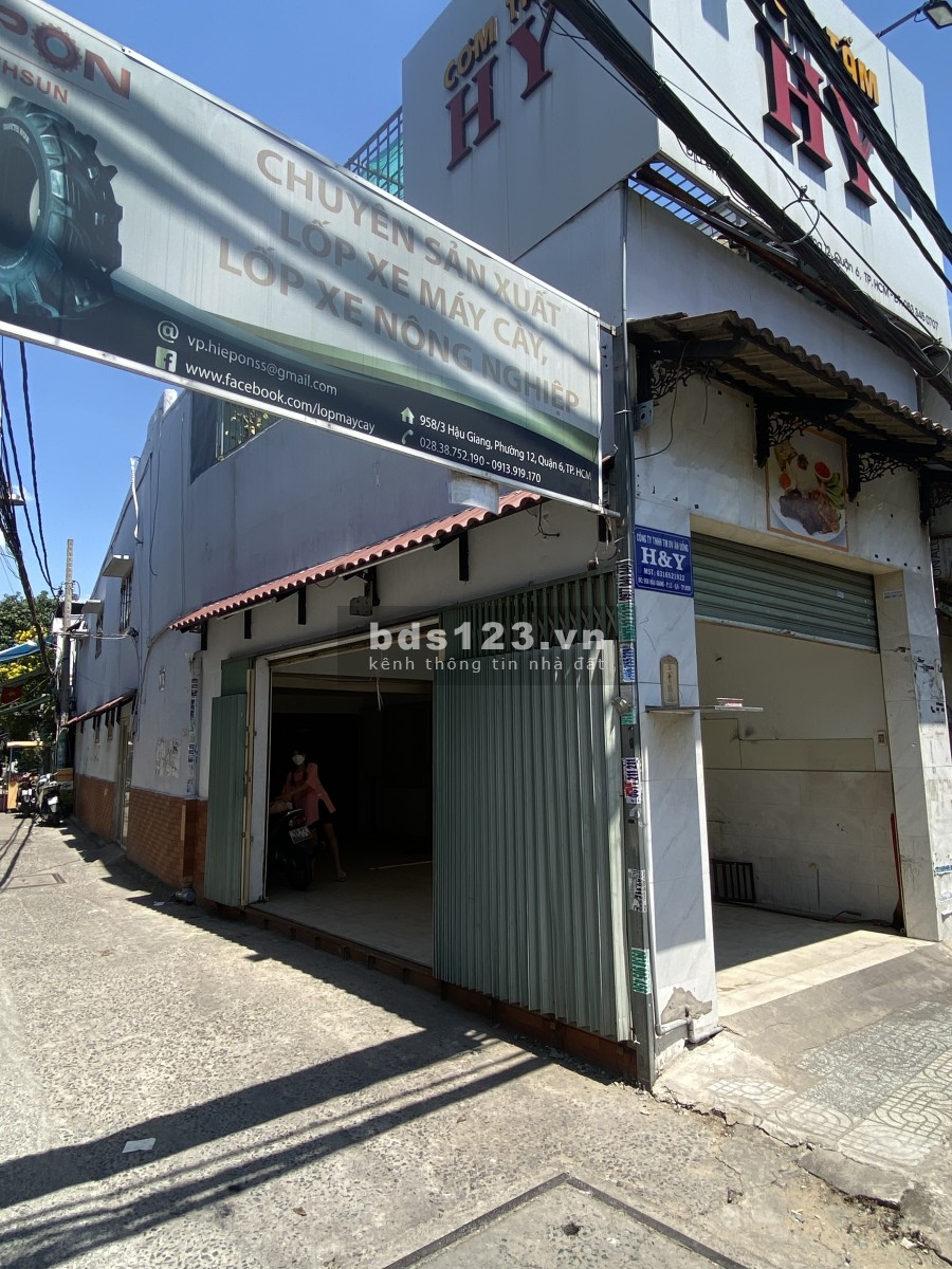 Cho thuê nhà nguyên căn chính chủ dtsd 100m2, 1 lầu, mt 958 Hậu Giang, Quận 6, khu an ninh