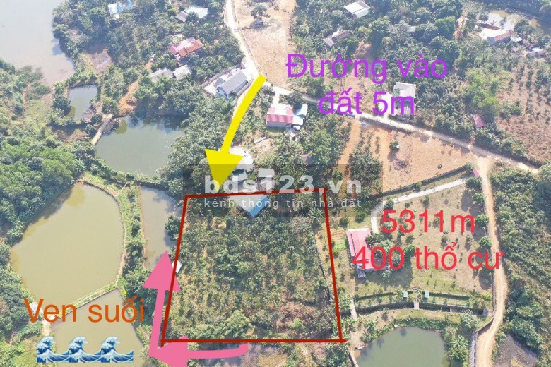 Tuyệt Phẩm Bám Suối,Có Sẵn Nhà, Quẩn Thể Nghỉ Dưỡng, Giao Thộng Thuận Tiện Tại Hòa Sơn Lương Sơn