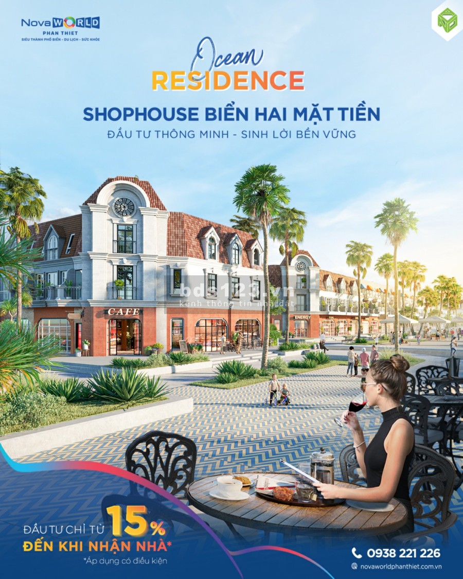 Nhà Phố Ocean Residence nhìn trực diện Biển giá bán chỉ 1.2 tỷ, liên hệ chính chủ 0909801508