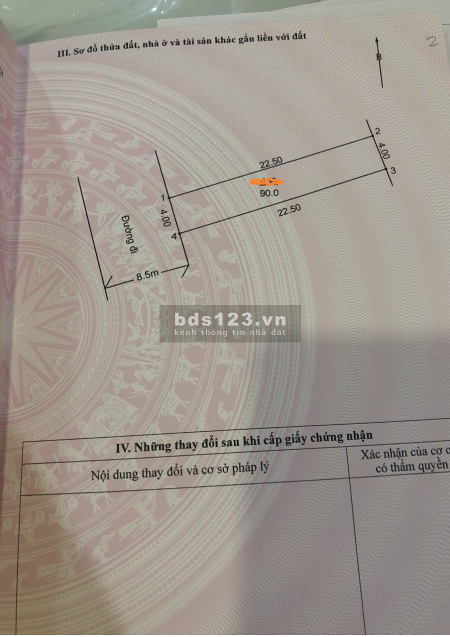Chính chủ cần tiền bán ô đất giãn dân P. Trung Sơn Trầm, Thị Xã Sơn Tây, TP. Hà Nội.