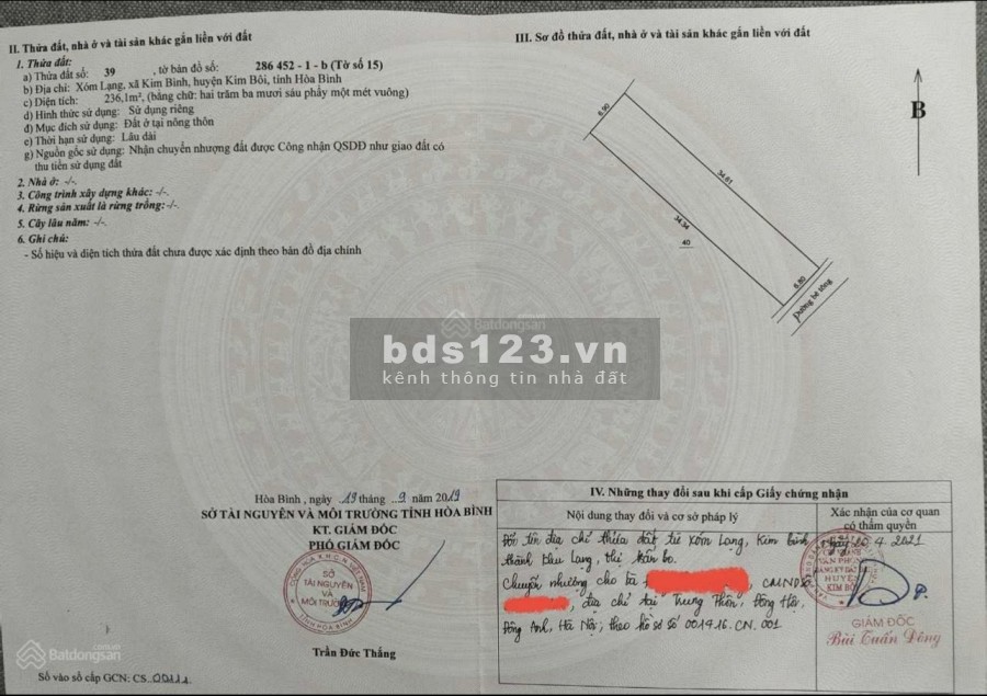 Bán đất thị trần Bo, Kim Bôi, Hoà Bình giá rẻ đầu tư sinh lời, pháp lý chính chủ, sổ sẵn