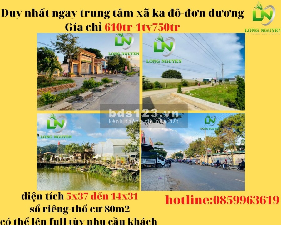 Chỉ 610 triệu sở hữu lô đất thổ cư diện tích 5*35 định cư Đà Lạt pháp lý chính chủ