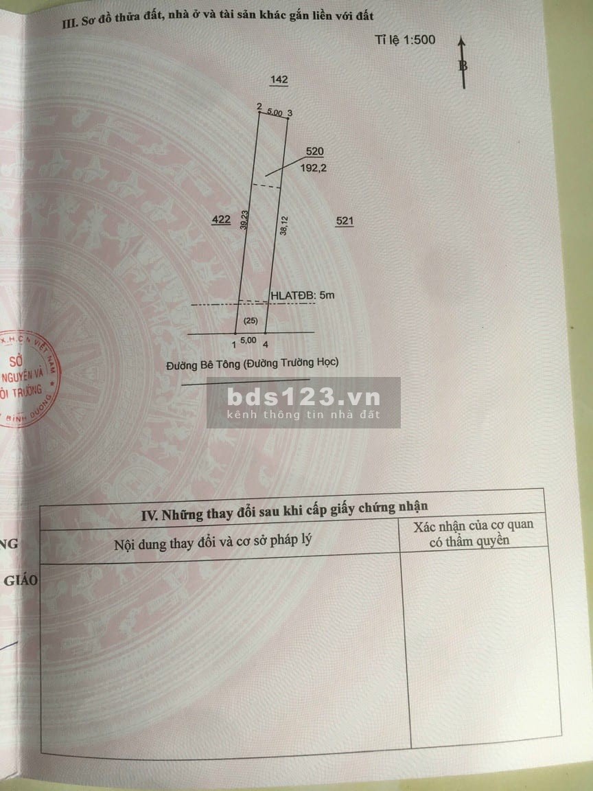 Bán lô đất tại An Long Phú Giáo trả nợ cho con giá 960 triệu, sổ đỏ bàn giao ngay, giá tốt