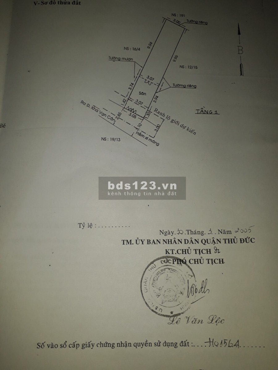 Cần bán căn nhà chính chủ hẻm 1068/3 đường Kha Vạn Cân, Phường Linh Chiểu, Quận Thủ Đức, giá tốt