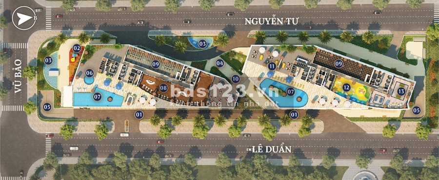 Bán căn hộ The Sailing Quy Nhơn giá 1ty7/căn liên hệ 0965268349 tiện ích nội khu đẳng cấp