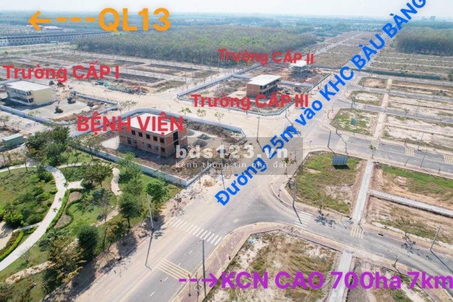 Đất nền dự án giá cực rẻ tại Bàu Bàng Bình Dương diện tích sử dụng 0336379001, giá tốt
