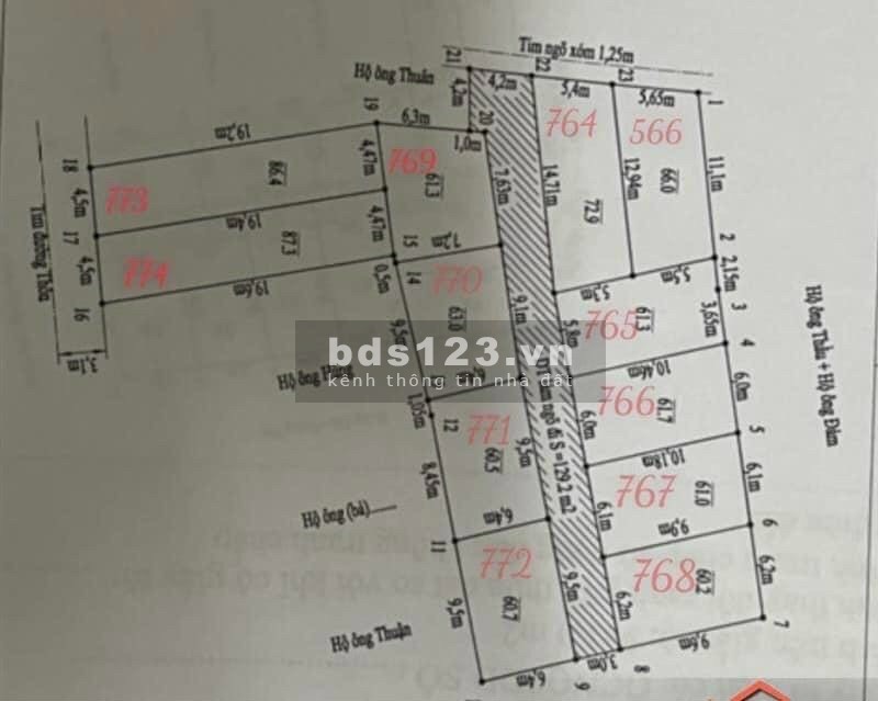 Chuyển nhượng đất phân lô 61m2 tại Bắc Sơn, An Dương, Hải Phòng