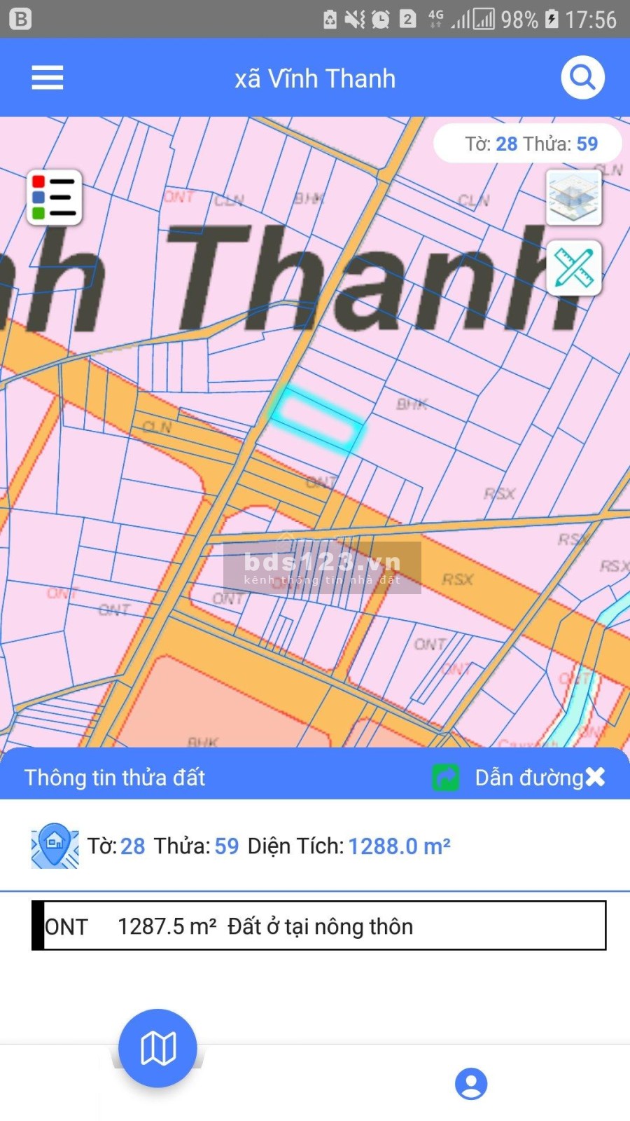Chính chủ bán đất tặng luôn nhà vườn và cây ăn trái đang thu hoạch, diện tích 100m2