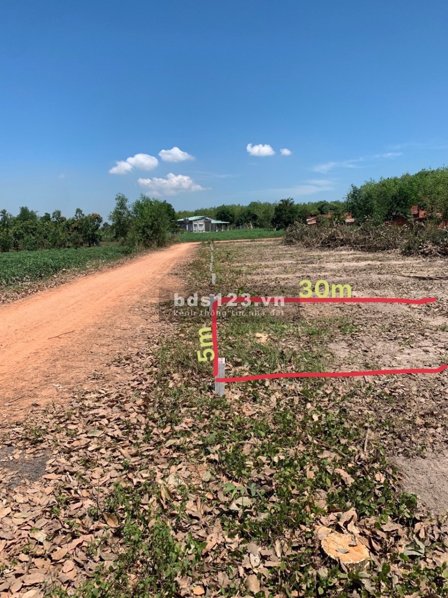 Đất nền Tây Ninh giá đầu tư chỉ 349tr/nền, diện tích sử dụng 5x30m full thổ cư lh 0236726469