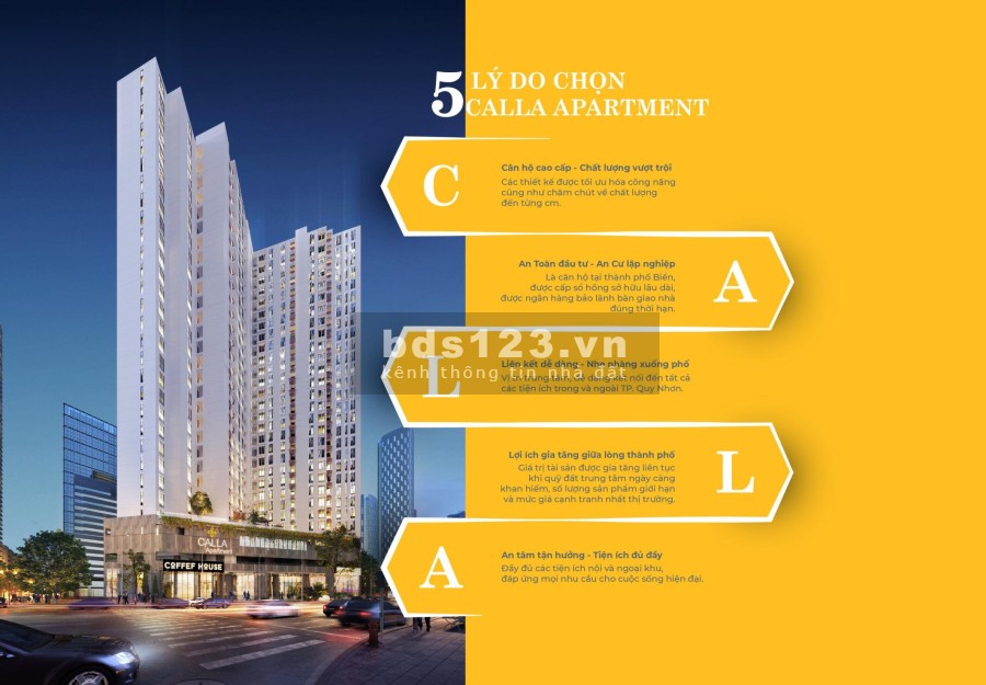 Nhận Booking CH Calla Apartment ngay siêu thị Big C Quy Nhơn liên hệ 0965268349