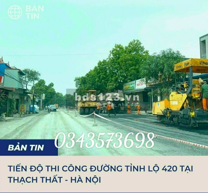 Cần bán diện tích sử dụng 105m2 đất gần CNC Hòa Lạc, ô tô tránh giá bán 1ty4