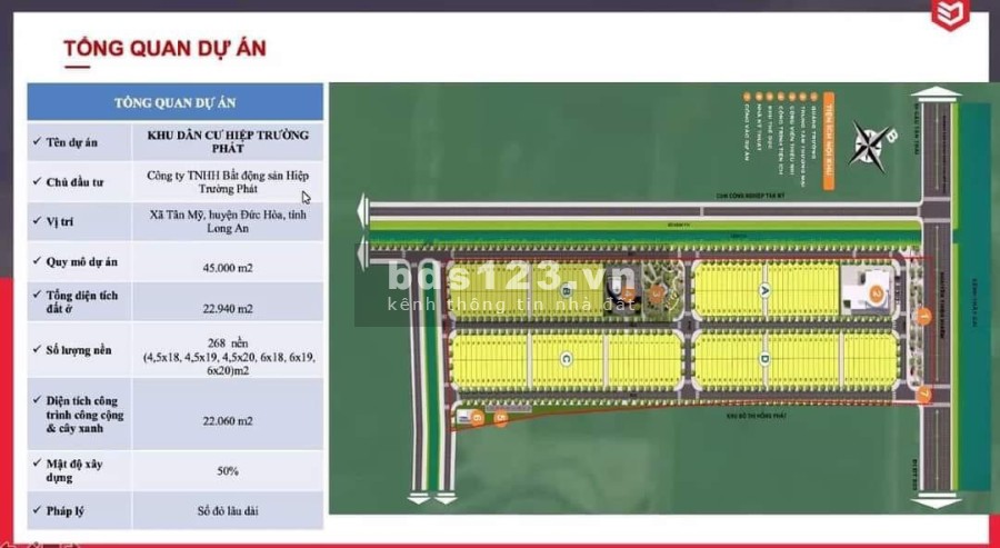 Chỉ có 200 nền đất sổ đỏ Hai Thành giáp ranh Củ Chi; triển khai giai đoạn 1; giá cháy hàng 17tr/m2