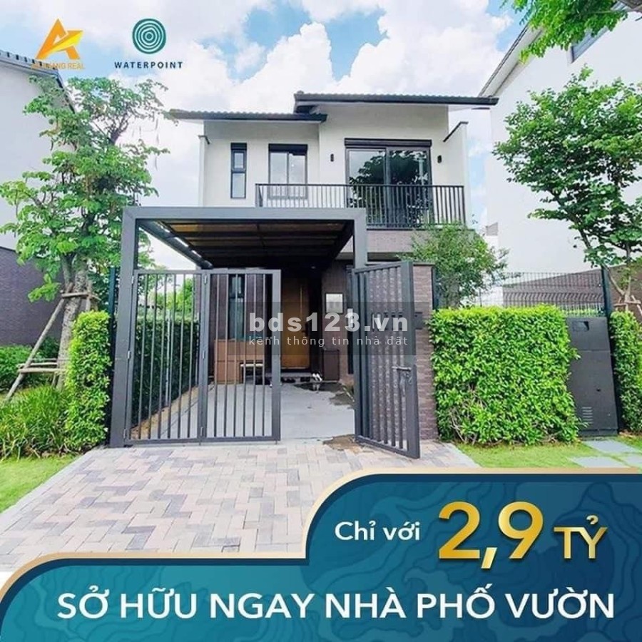 Bán nhà phố vườn liền kề khu đô thị Waterpoint giá chỉ 3,1 tỷ/căn, nhận nhà ở liền 0932785123