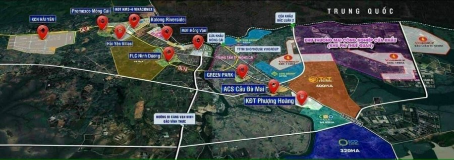 Dự án Vinhomes Golden Avenue cầu Bắc Luân, TP Móng Cái, tỉnh Quảng Ninh