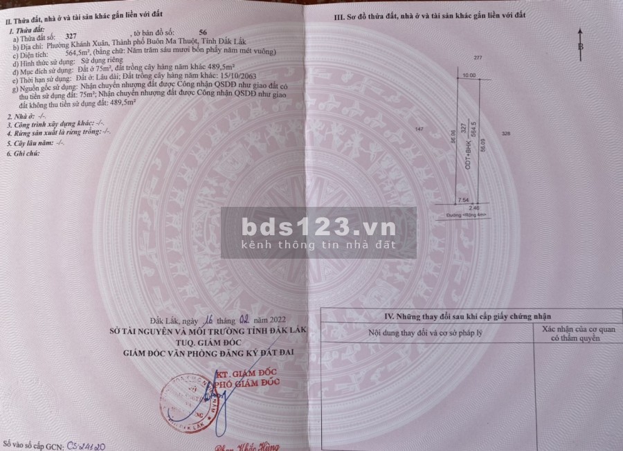Giá đinh cần bán nhà 564m2 mt 7.5m, nở hậu, hẻm 215 Võ Văn Kiệt, Khánh Xuân,