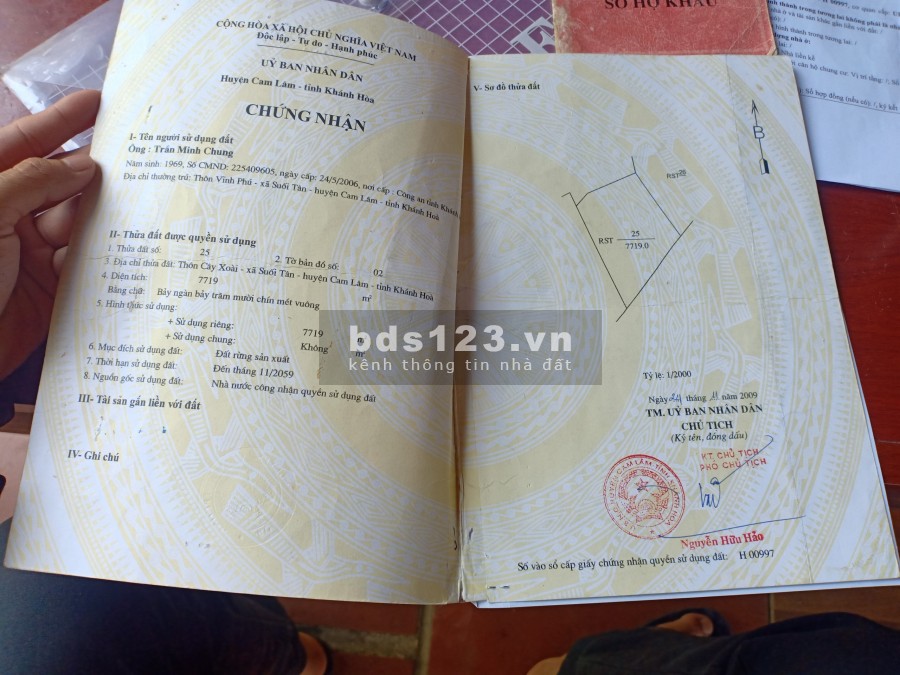 Cần bán đất Cam Lâm Khánh Hòa khu dân cư đông đúc, pháp lý chính chủ, giá tốt nhất khu