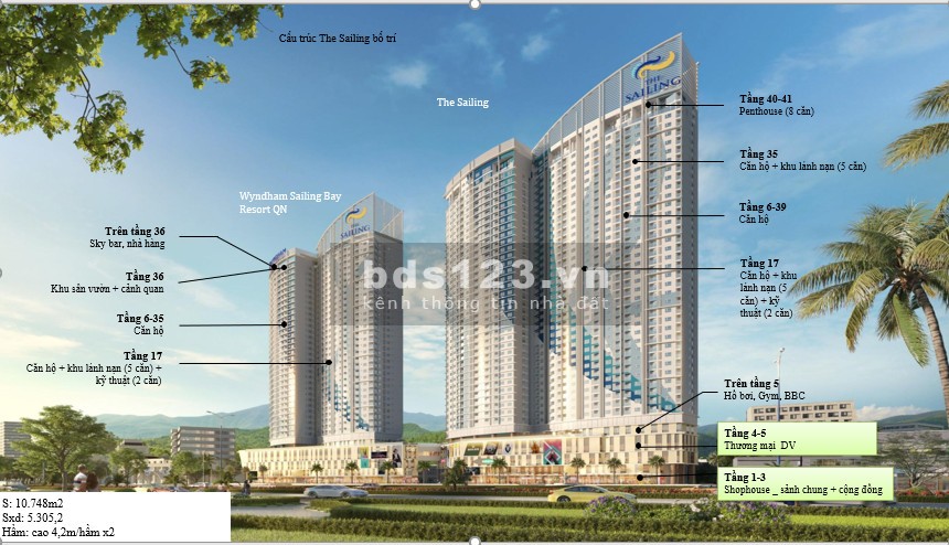 Bán căn hộ chung cư The Sailing Quy Nhơn giá đầu tư, liên hệ 0965268349