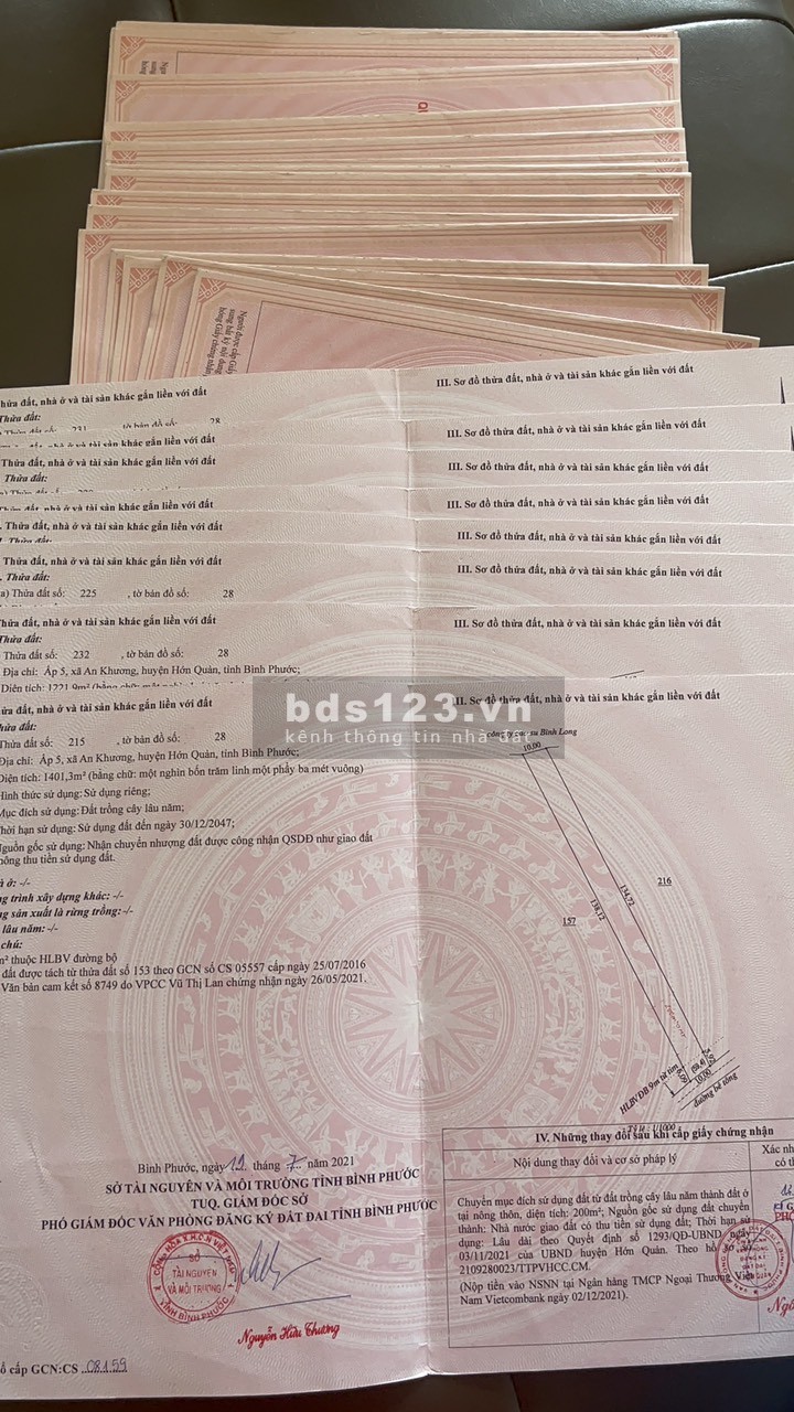 Bán đất giá rẻ Bình Phước giá bán 470 triệu diện tích sử dụng 500m2 có thổ cư
