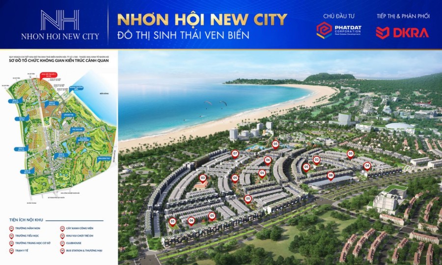 Đất nền Nhơn Hội New City- Cận biển 150m giá đầu tư 29 triệu/m2 thanh toán linh hoạt