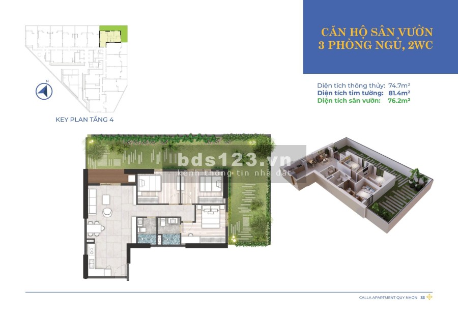 Chung cư Calla Apartment cạnh Big C Quy Nhơn - 0797986379