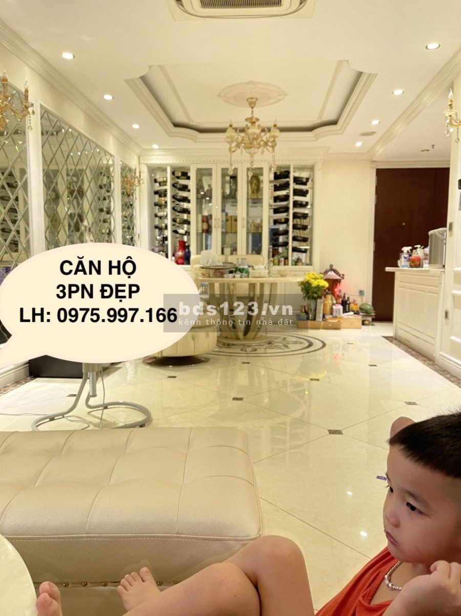 Bán Căn Góc 3PN diện tích 127m2 Siêu đẹp tại Hoà Bình Green City, 505 Minh Khai, HN.