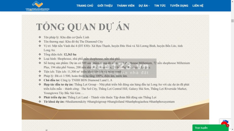 Long An bứt phá tiền lực khi dân cư Diamond City mỏ vàng tương lai tiện ích đủ, giá tốt