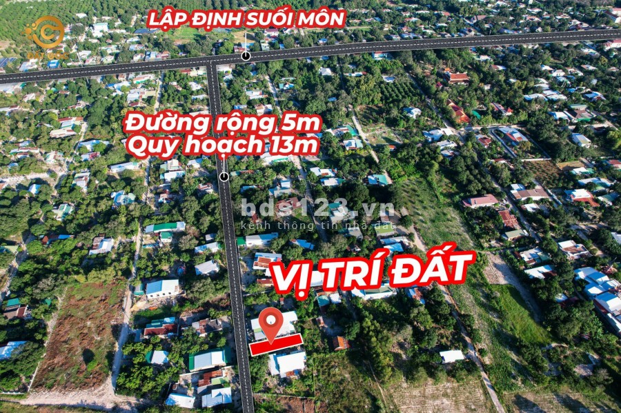 Cần bán nhanh lô đất dt 211.8m2, có 100m2 đất ở nằm ngay trung tâm Cam Hiệp Nam Cam Lâm