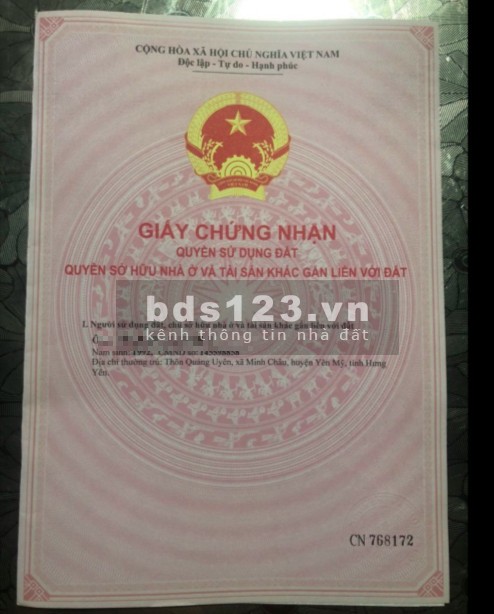 Chính chủ bán đất nền Đông Thành - Minh Châu Yên Mỹ Hưng Yên pháp lý chính chủ, bàn giao ngay
