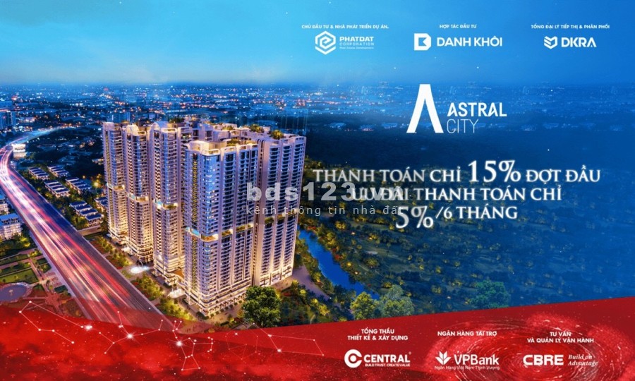 Suất nội bộ giai đoạn đầu dự án Astral City, Thuận An Bình Dương, chiết khấu cực ưu đãi