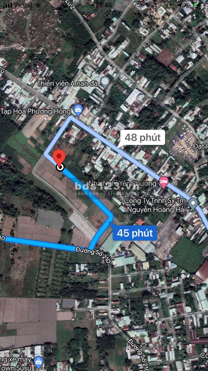 Đất xã Hoà Phú, Củ Chi - giá cả bớt chút ít giấy tờ có sẵn sổ, đầu tư sinh lời, đường lớn