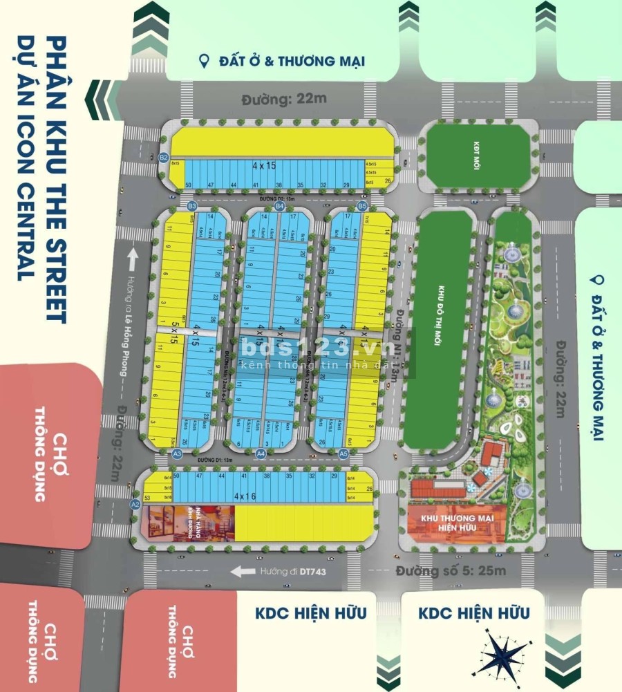 Duy nhất 16 căn shophouse tại Khu đô thị Icon Central - TP Dĩ An pháp lý hoàn chỉnh