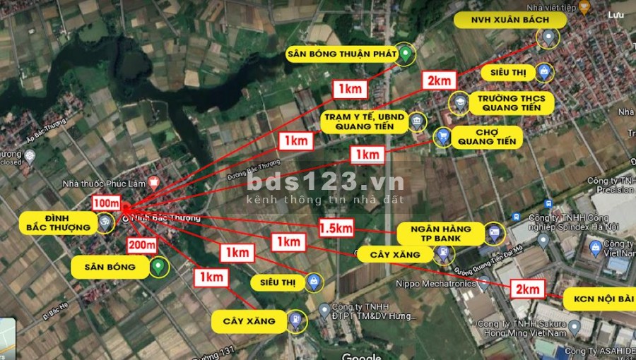 Chính chủ bán 2 lô đất vị trí đắc địa giá nhỉnh 700tr, đường thông 6m tại Bắc Thượng- Quang Tiến