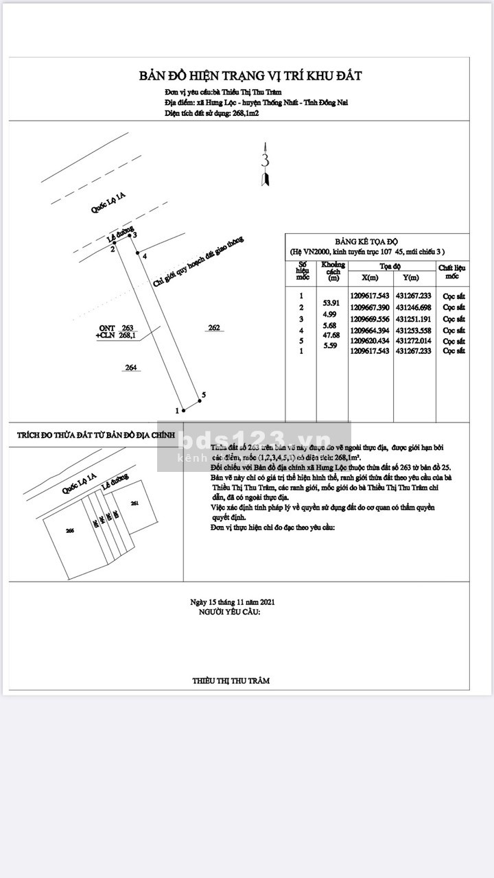 Cần bán nhà mặt tiền Quốc lộ 1A cách ngã 3 dầu dây 2 km giá chính chủ, thương lượng