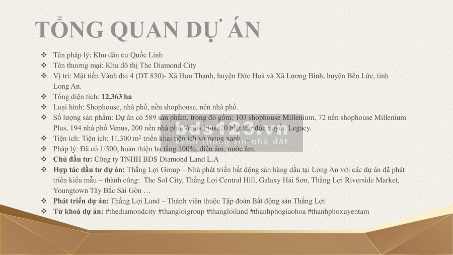 Diamond City đánh nhỏ lời to đón đầu xu hướng lô góc chỉ từ 500 triệu, pháp lý chính chủ