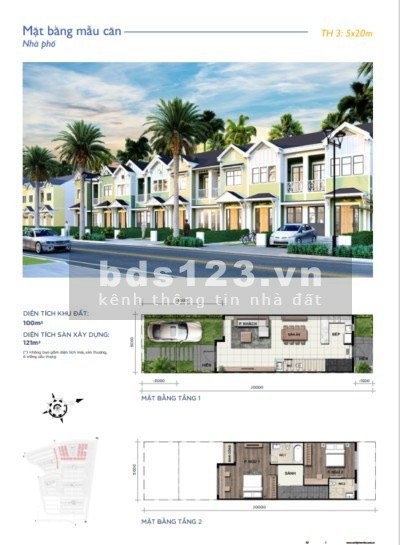 Nhà phố khu Florida 1 5x20m gần đường lớn + khu tiện ích + view thoáng mát giá 3.750 tỷ