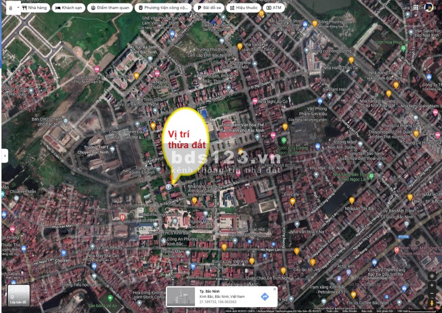 Bán đất thổ cư trung tâm P. Kinh Bắc, TP. Bắc Ninh dt 80m2, giá 6.3x tỷ khu dân cư văn hóa cao