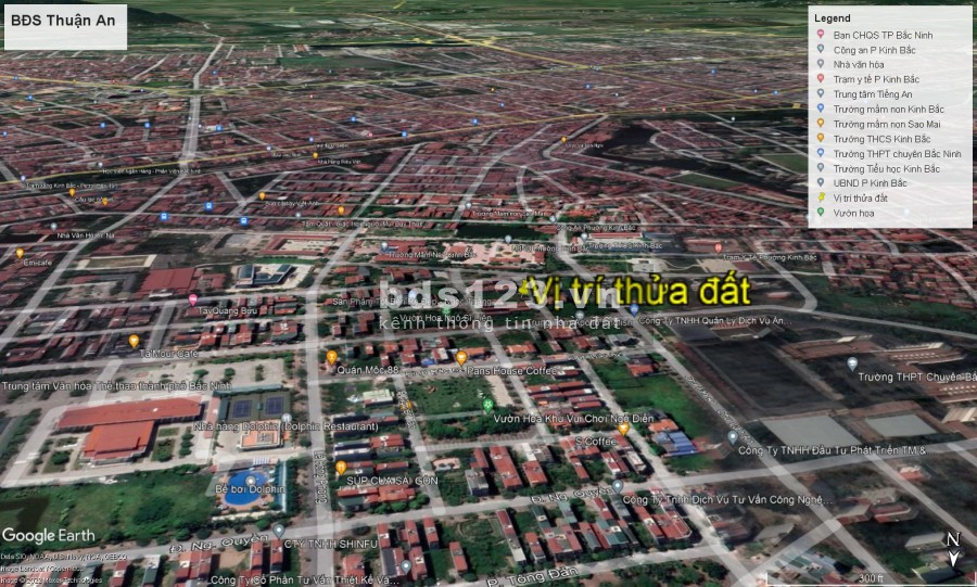 Bán đất thổ cư trung tâm P. Kinh Bắc, TP. Bắc Ninh dt 80m2, giá 6.3x tỷ khu dân cư văn hóa cao