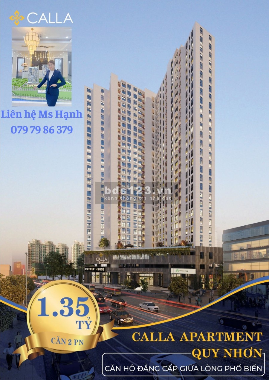 Bảng giá Dự án Calla Apartment Sau lưng Big C Quy Nhơn liên hệ 0797986379