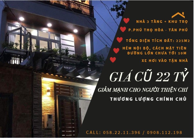 Nhà 3 tầng + khu trọ 5 phòng đang kinh doanh tốt. Giá chỉ 93tr/m2