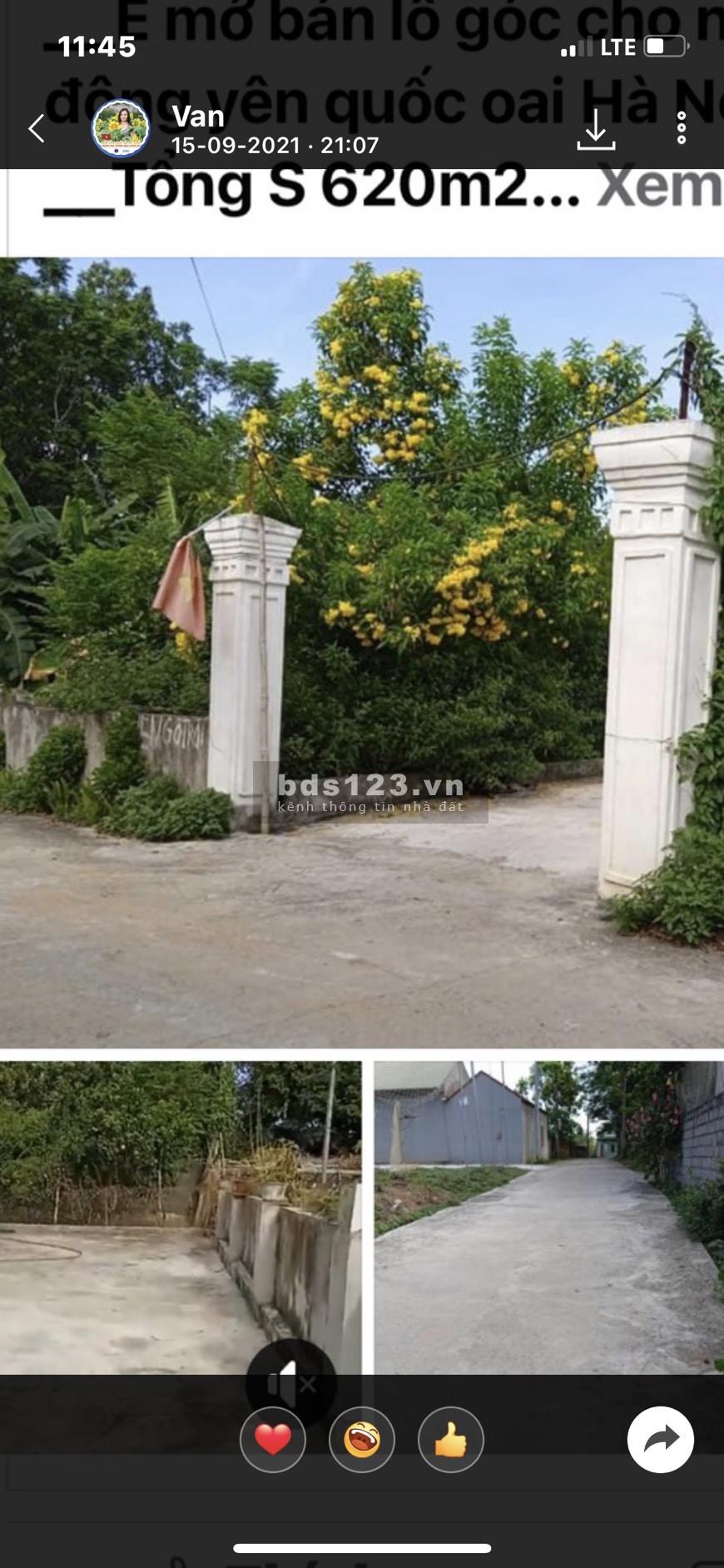 Chính chủ cắt lỗ 60m2, full thổ cư tân xã, Hòa Lạc giá 1.1 tỷ sổ đỏ chính chủ, bàn giao ngay