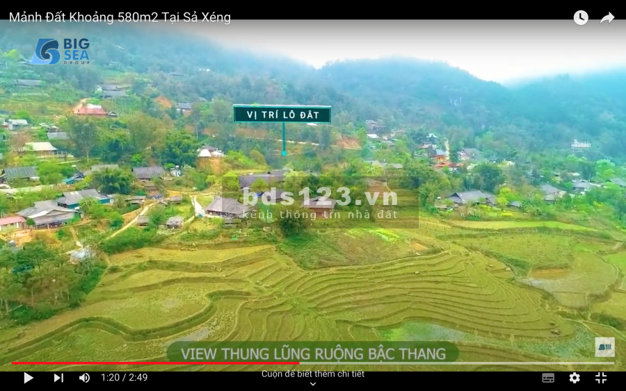 Mảnh đất view tuyệt đẹp, gần dự án biệt thự ven núi Tả Phìn - Sapa. Cơ hội x2-x3 cực lớn