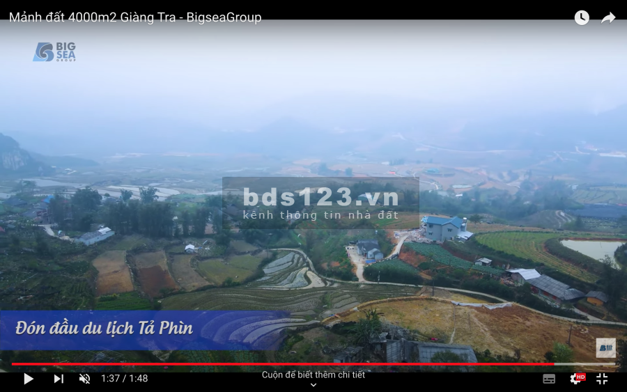 Siêu Phẩm mảnh đất khoảng 4000 m2, thôn Giàng Tra,đón đầu du lịch Tả Phìn -SAPA. Giá chỉ từ 1tr/m2